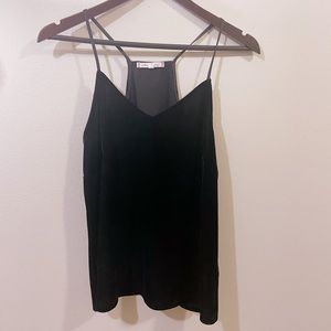 Willow & Clay black Velvet Blouse Size S Top